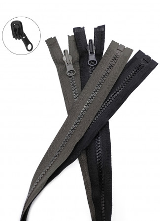 Молния трактор Т5 1 замок у/з бегунок перекидной LOGO 85см в Екатеринбурге